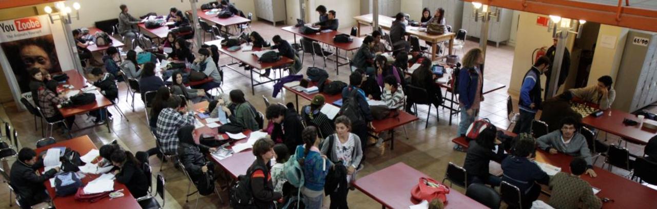 Alumnos en la Biblioteca Central de la Facultad de Ciencias