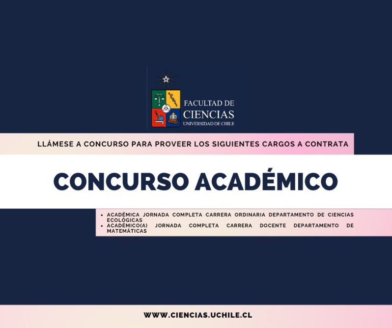 Para Departamento de Ciencias Ecológicas y Departamento de Matemáticas