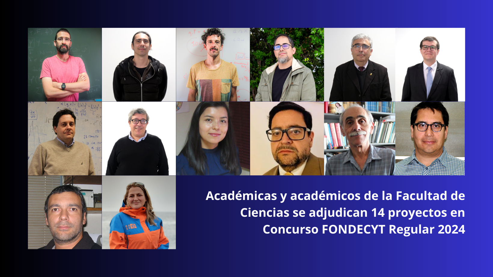 Facultad de Ciencias se adjudica 14 proyectos del Concurso Fondecyt