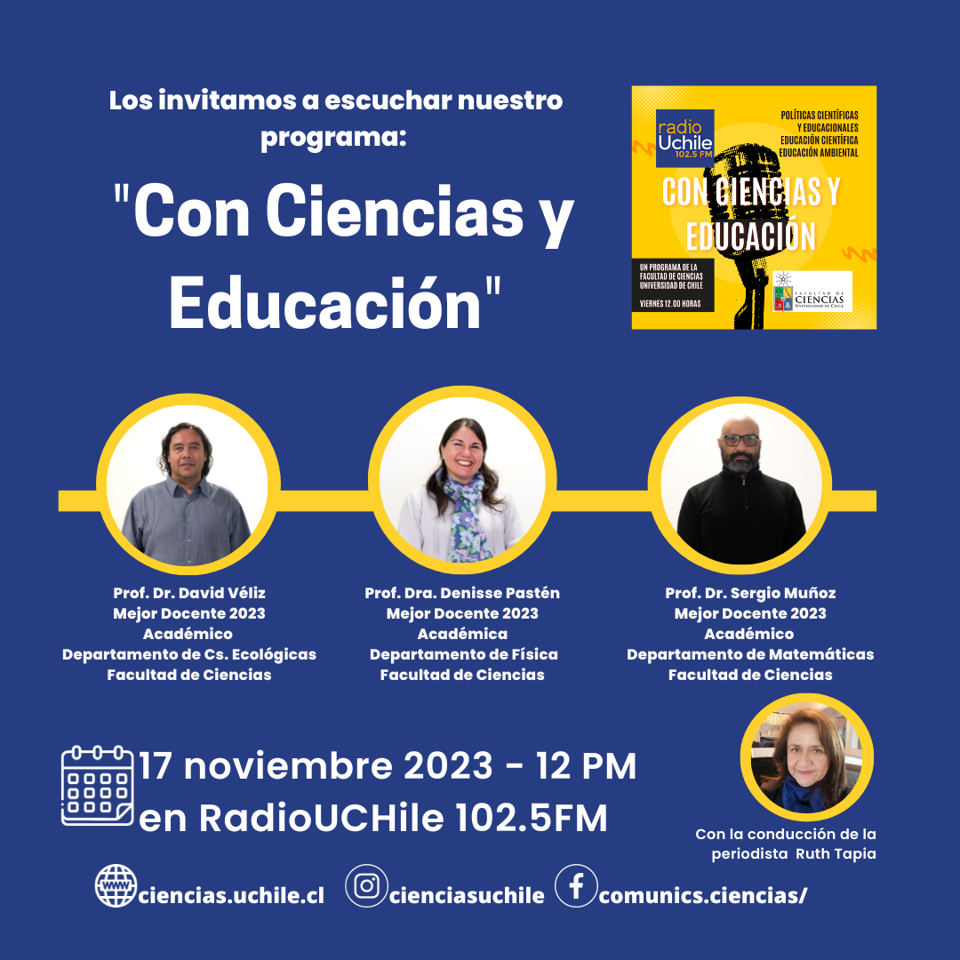 Programa radial Con Ciencias y Educación en Radio Universidad de Chile