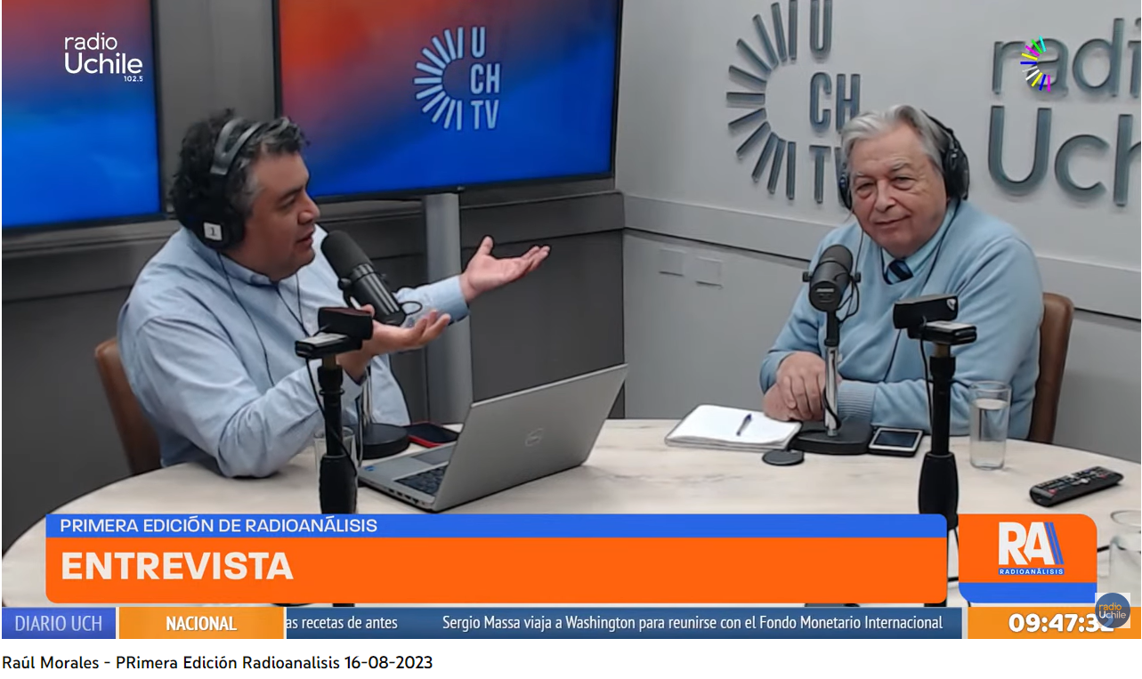 Decano Morales conversó con director de Radio UCHile sobre educación